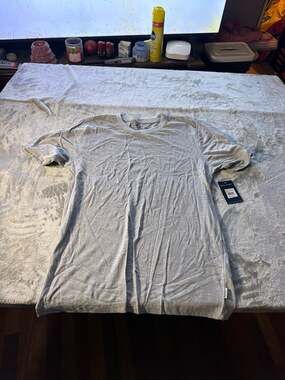 Rockport Men's Soft Tee Short Sleeve Grey Heather Crew Neck T-Shirt Size M